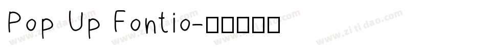 Pop Up Fontio字体转换